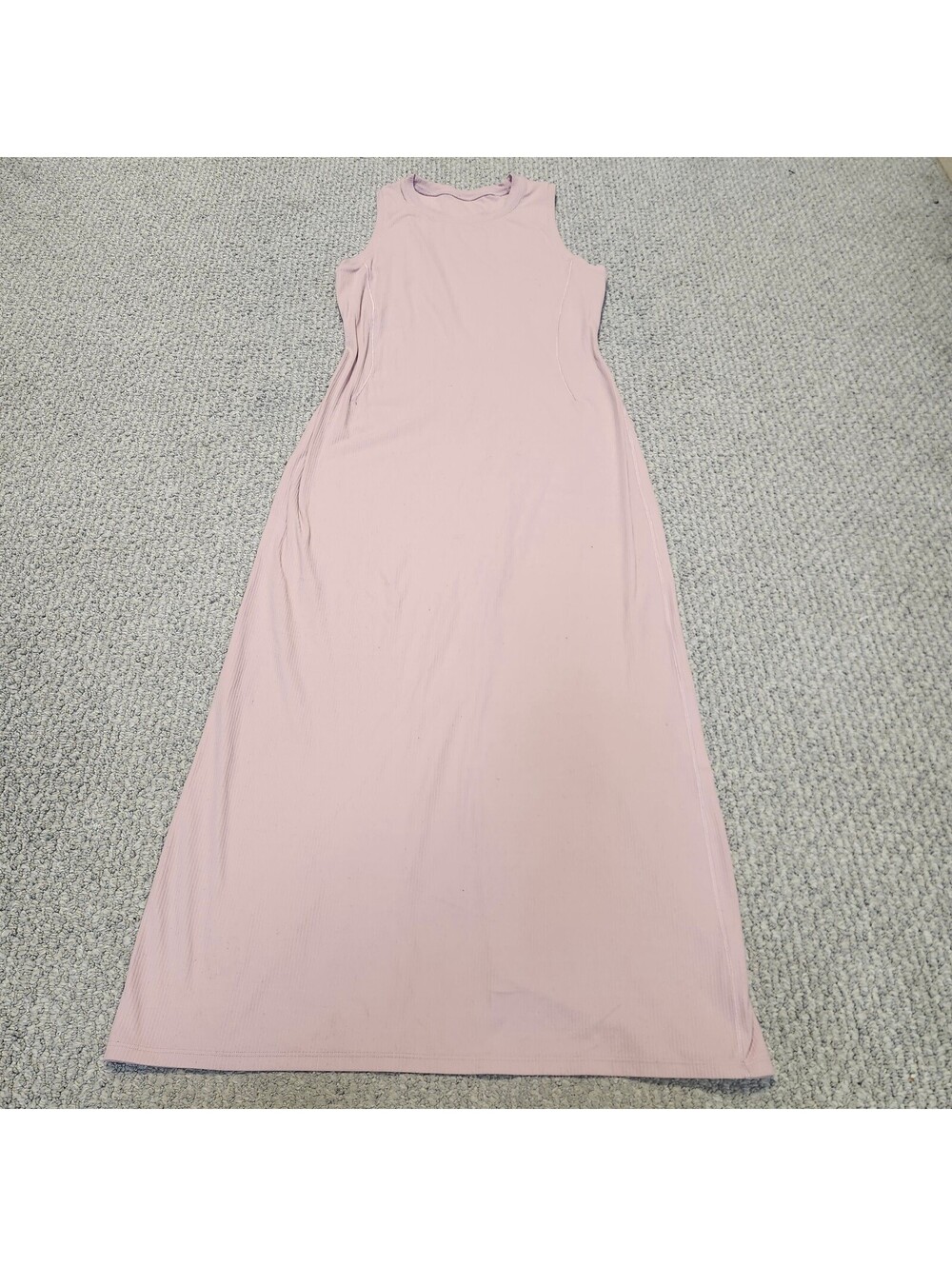 Lululemon Pink Ribbed Sleeveless Dress Fits Size Medium
